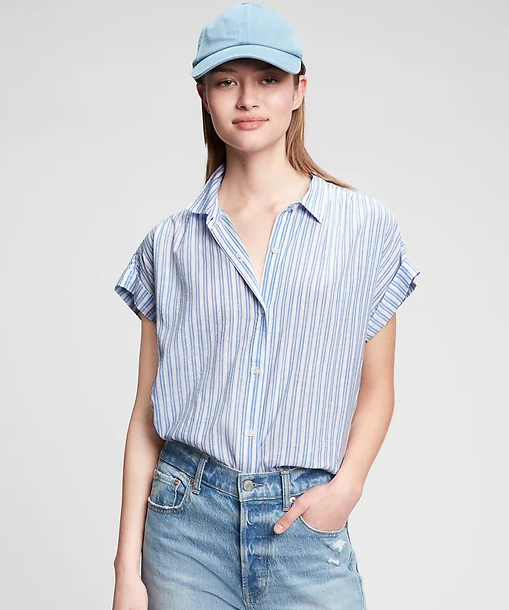 gap drape shirt